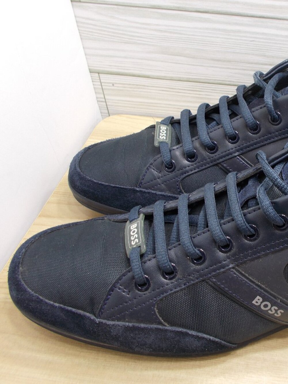 Hugo Boss Saturn Navy 50471235 Shoes Men's US 10.5 EUR 44